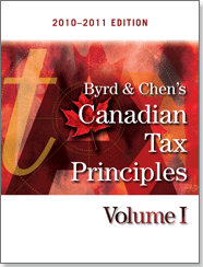 Canadian Tax Principles, 2010-2011 Edition