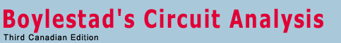 Boylestad's Circuit Analysis, 3rd Canadian edition