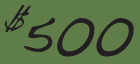 $500