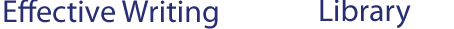Effective Writing Digital Library logo (home)