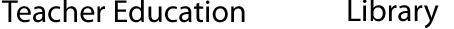 Teacher Education Digital Library logo (home)